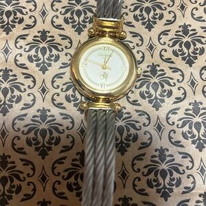 LICORNE MILANO Stylish‎ Gold and Gray Watch with Metallic Band